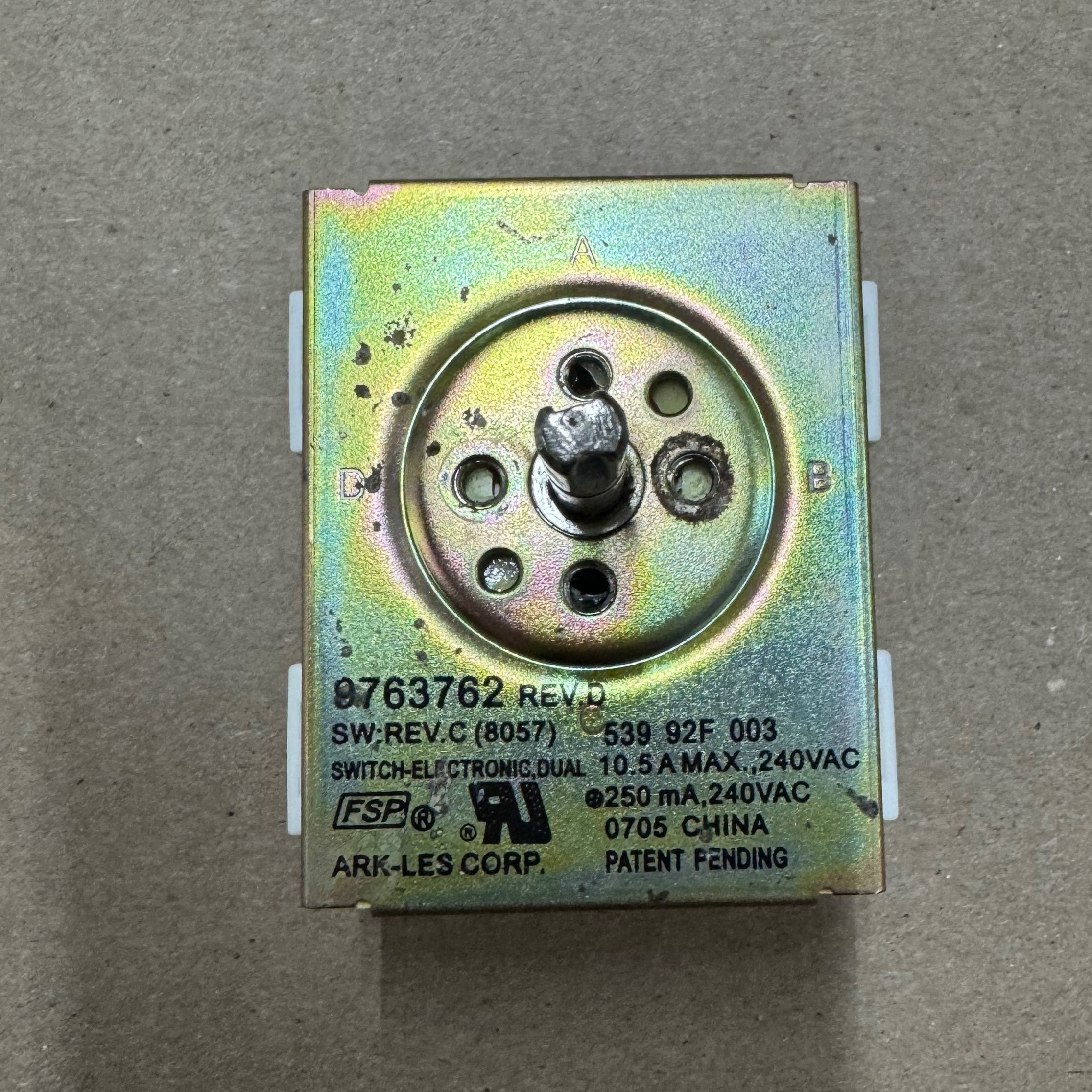 KitchenAid Range Surface Element Control Switch WP9763762 9763762 KitchenAid Range Surface Element Control Switch WP9763762 9763762